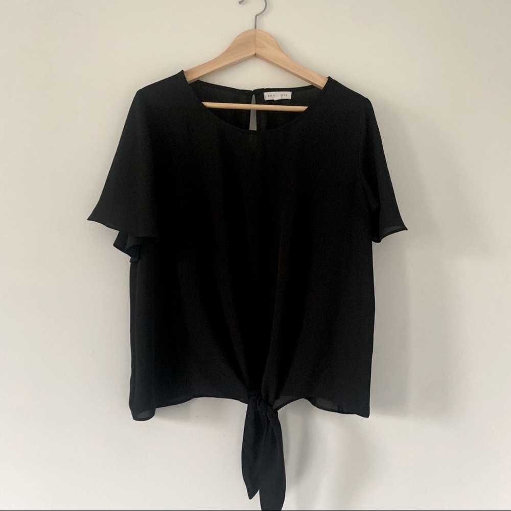 ‘ Socialite ‘ Black Blouse